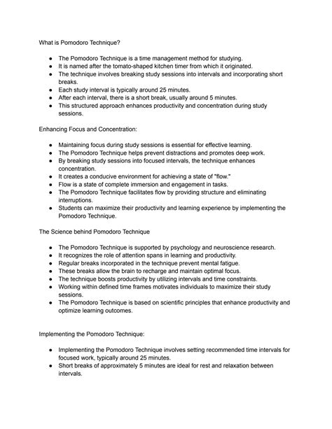 SOLUTION: Lesson1 Time Management Techniques - Studypool