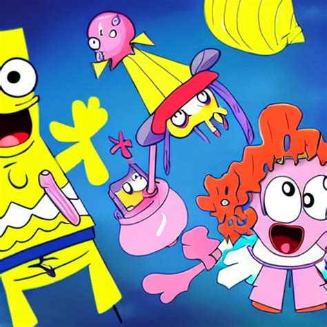 Sponge Bob Anime Girl Hentai Anime Arthub Ai