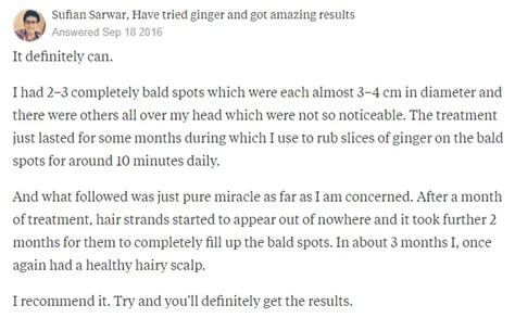 Ginger For Hair Loss Before And After Effects Step By Step Guide