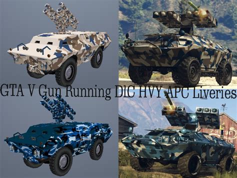 Gta San Andreas Gta V Gun Running Dlc Hvy Apc Livery S Mod Gtainside