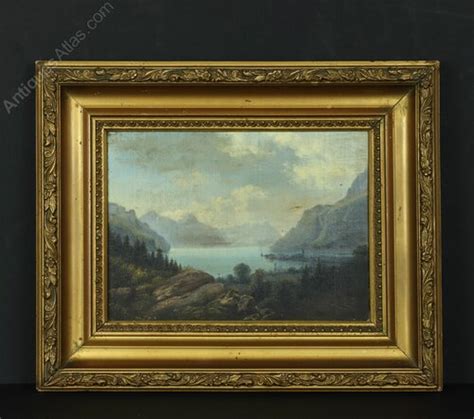 Antiques Atlas Nils H Christiansen Oil Painting Of Norwegian Fjord