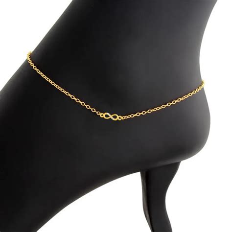 Tobilleras Infinitas De CZ Para Mujer Pulsera De Tobillo De Cadena De