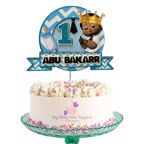 Boss Baby Themed Cake Topper Itty Bitty Cake Toppers