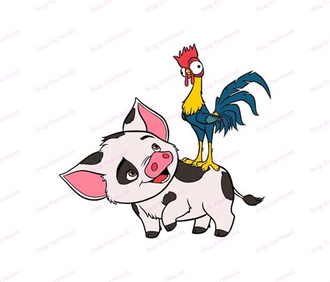 Hei Hei The Rooster And Pua Svg 1 Svg Dxf Cricut Etsy