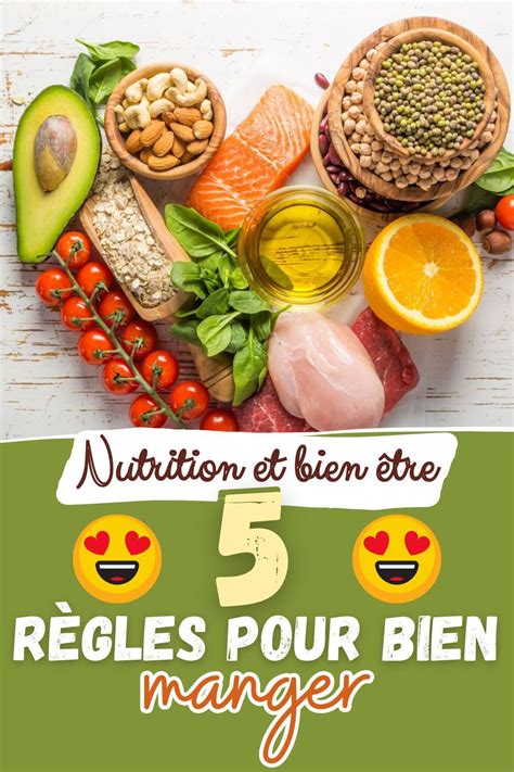 Nutrition et bien être 5 règles pour bien manger en 2024 Bien