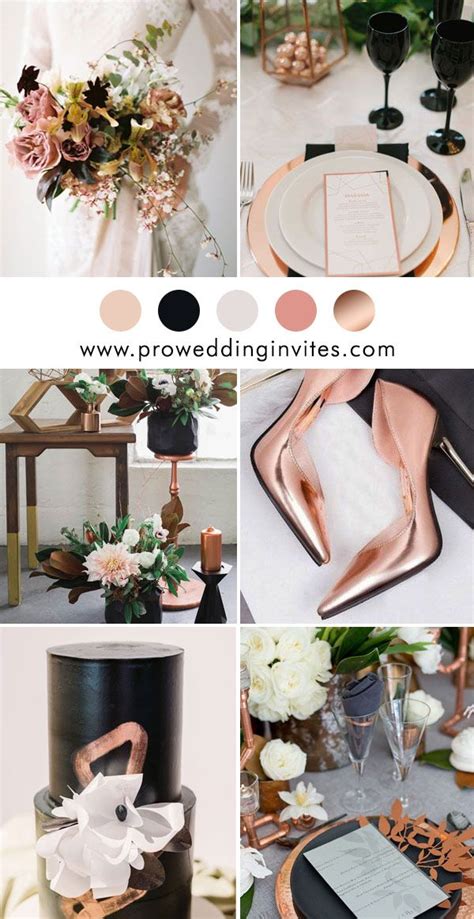 8 Copper Wedding Color Schemes With Matching Wedding Invitations Copper