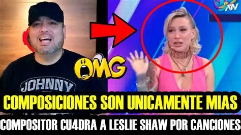 PRODUCTOR MUSICAL CUADRA A LESLIE SHAW YouTube