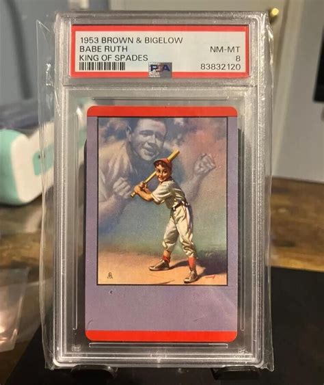 Brown Bigelow Babe Ruth King Of Spades Psa Mint Ebay