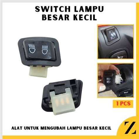 Jual Saklar Dim Motor Tombol Switch Lampu Pin Titik Mode Jauh Dekat