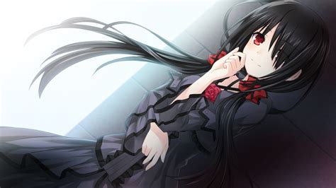 Tsunako Tokisaki Kurumi Date A Live Game Cg 10s 1girl Black Hair Blush Dress Female