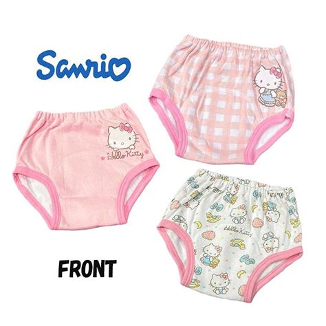 Sanrio ハローキティ Hello Kitty 3層トレーニングパンツ 3枚組 総柄トレパン 03 N345kt8310 180023