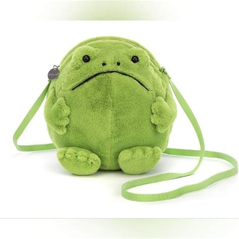 Jellycat Amuseable Ricky Rain Frog Bag Soft Plush Nwt In