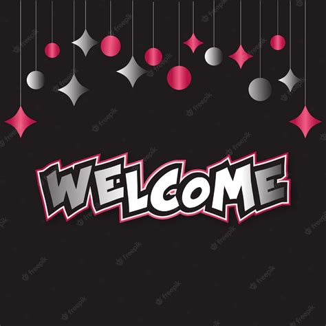 Premium Vector | Colorful welcome illustration