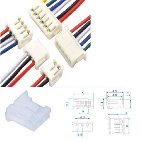 15mm Spacing 4 Pin Jst Zh Double Connectors Female To Female