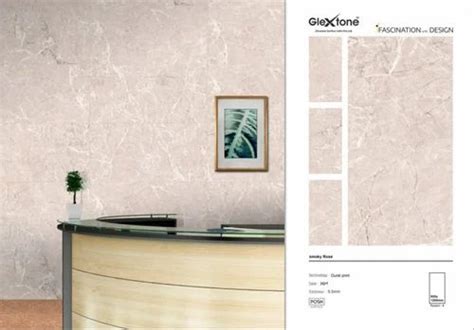 X Glextone Brand Polished Glazed Vitrified Floor Tiles Smoky