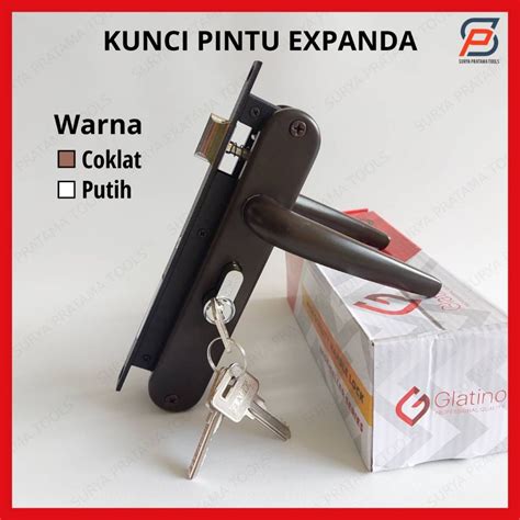 Jual Kunci Pintu Expanda Kawat Nyamuk Aluminium Handle Gagang Pintu