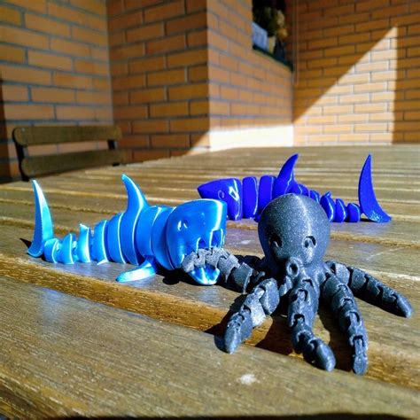 Articulated Shark by McGybeer - Thingiverse | 3d printing toys, Prints ...