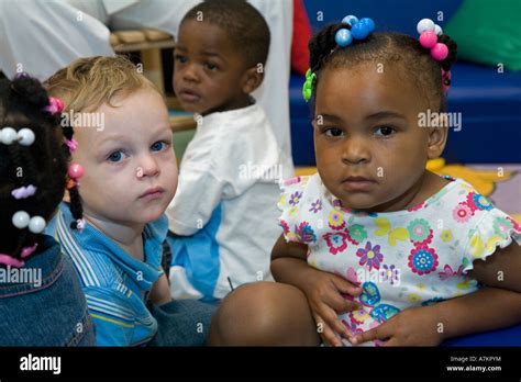 Early Headstart Child Care Program Stock Photo Alamy