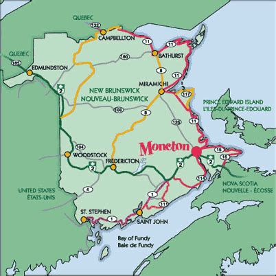 Moncton Map - Canada