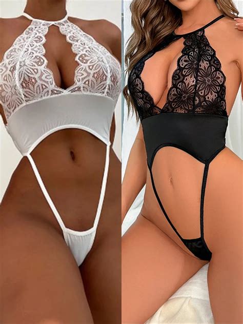 Lingerie Sexy De Renda Para Mulheres Roupas Er Ticas Quentes Cinto De