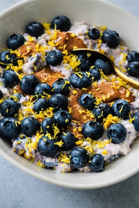 Blueberry Lemon Overnight Oats With Chia Walder Wellness Dietitian