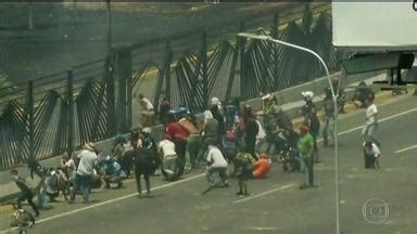 Jornal Nacional Boletim JN Venezuela Vive Dia De Confrontos Entre