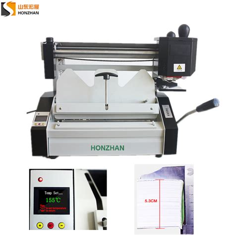 Honzhan Hz A4max A4 Hot Melt Glue Binding Machine 280 320mm For Book