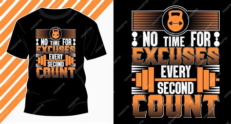 Premium Vector Gym Excuses Count Tshirt Design Eps