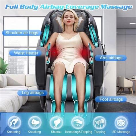 Healthrelife Massage Chair Zero Gravity Full Body Recliner Air Pressure Sl Track Ebay