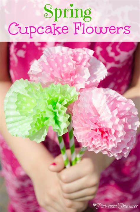 Diy Paper Flowers From Cupcake Liners