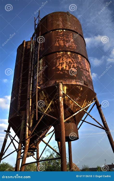 Rusty Silo Stock Photo Image