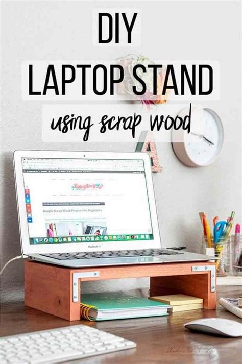 20 DIY Laptop Stand Ideas You Can Make This Weekend DIYsCraftsy