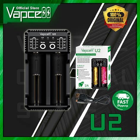 Vapcell Official Store U2 2A Smart charger USB รางชาร์จถ่าน vapcell ...