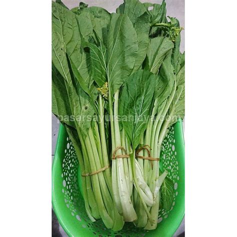 Gambar Sayur Sawi Hijau - Jual Sawi Hijau 500gr Caisim Sayur Sawi Bawangbagus Di Seller ...