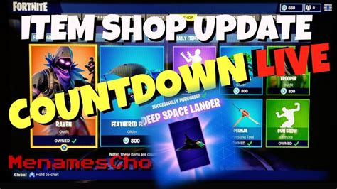 🚀menameschos Live Ps4 🆕 Item Shop Update 🆕 Countdown 🚀 Fortnite Battle