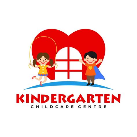 Kids Kindergarten Logo Templates 6470655 Vector Art At Vecteezy