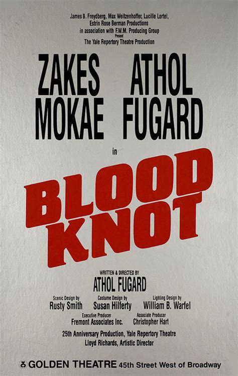 Blood Knot 1985 U.S. Window Card Poster - Posteritati Movie Poster Gallery