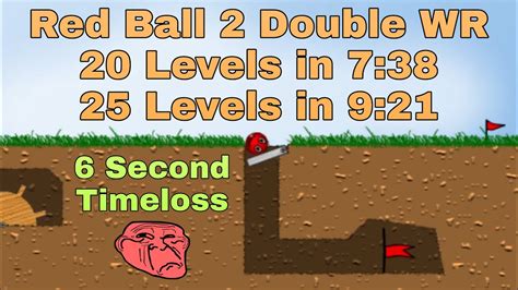 FWR Red Ball 2 Speedrun 20 WR 25 Levels In 7 38 450 9 21 630