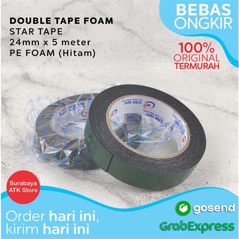 Jual Double Tape Foam Mm X Meter Pe Foam Hijau Inc Double Side Busa