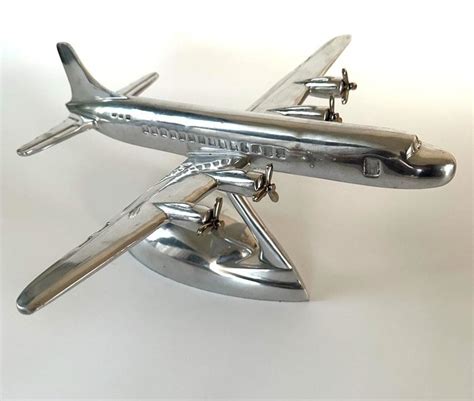 Polished Desktop Airplane Model - Aluminium - Catawiki