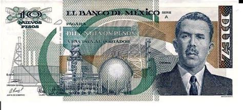 Billete 10 Nuevos Pesos 1992 México Foronum