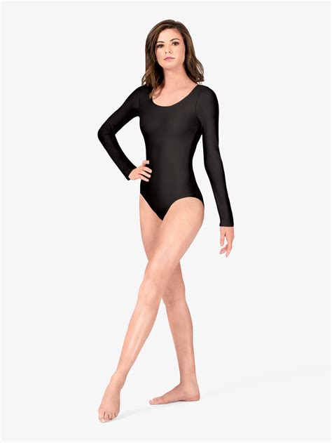 Womens Long Sleeve Dance Leotard Long Sleeves Theatricals D