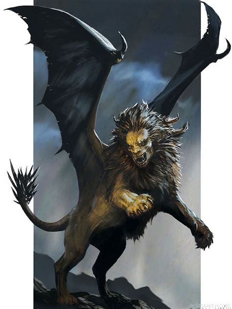 Manticore Dungeons Dragons Pinterest Manticore