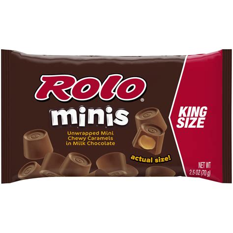 Hersheys Rolo Minis Milk Chocolate King Size 25 Oz