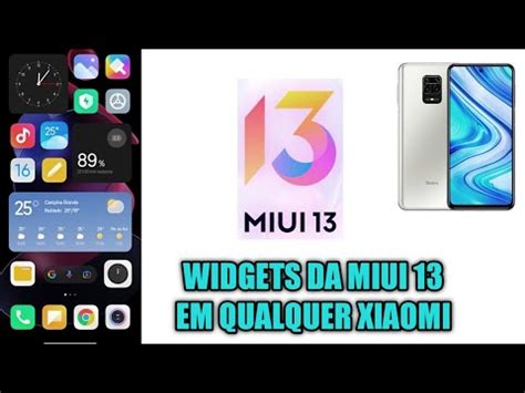 SAIU COMO TER OS WIDGETS DA MIUI 13 EM QUALQUER XIAOMI SEM ROOT