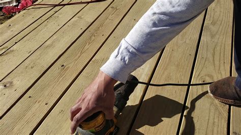 Deck Sanding Process Youtube