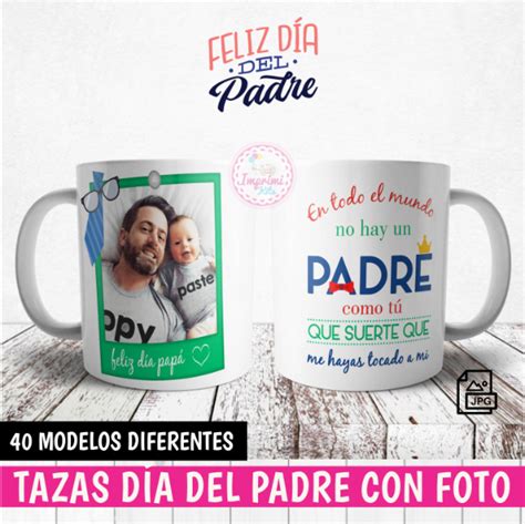 Plantillas Tazas D A Del Padre Con Fotos Sublimar Mockup Imprimikits