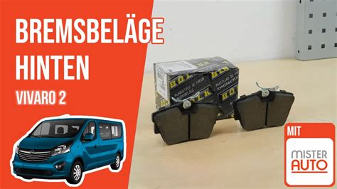 Wie Vivaro 2 Bremsbeläge hinten wechseln YouTube