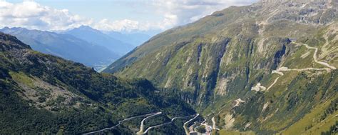 Furka Pass A Swiss Alpine Pass At Metres Along The Rh Ne River