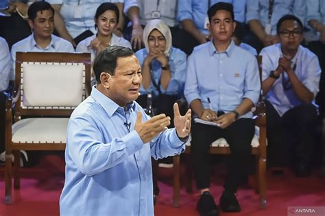 Debat Capres Penegakan Hukum Jadi Topik Terbanyak Disampaikan Prabowo